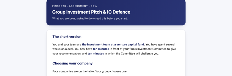 Pitch & IC Defence